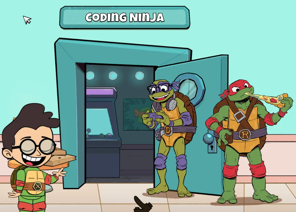 דלת Coding Ninja ב-NickAcademy